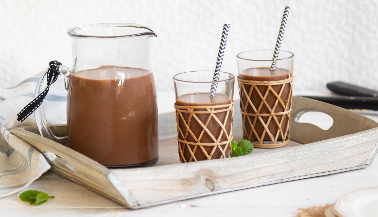 Batido de plátano y chocolate