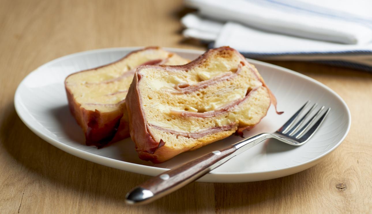 Pastel de jamón y queso