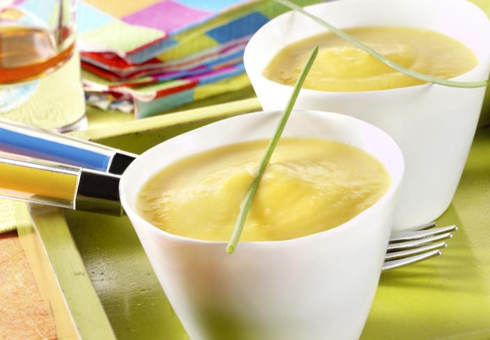 Sopa de calabaza y queso
