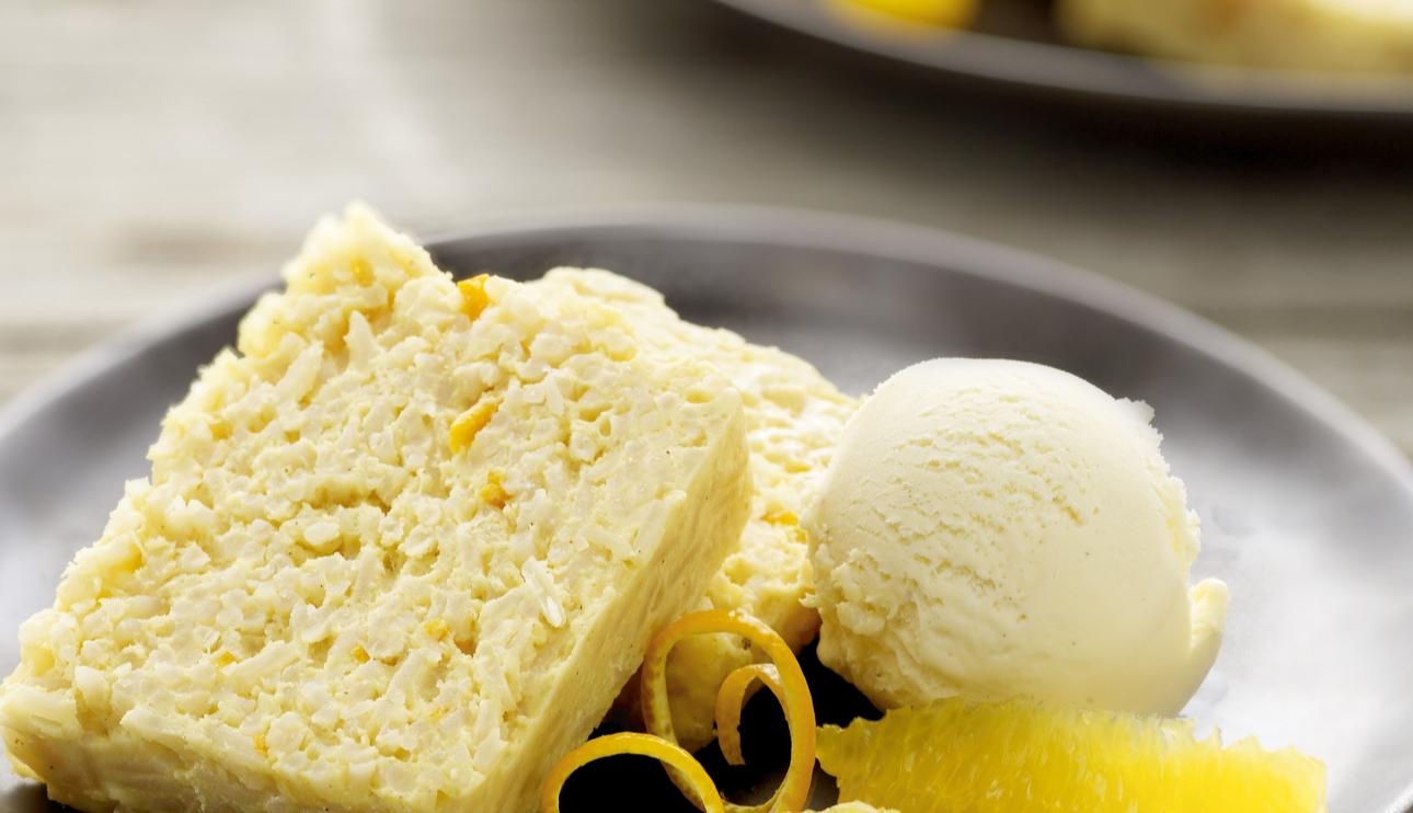 Risotto dulce de naranja