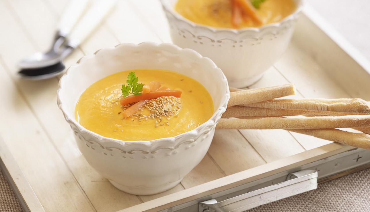 Crema de zanahorias especiada