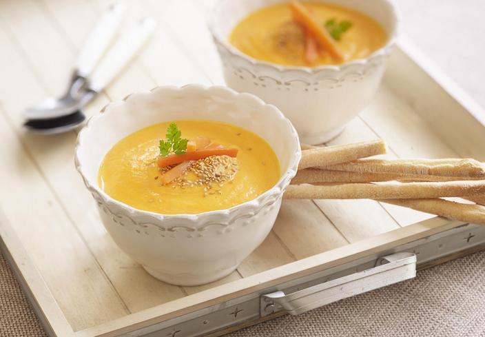 Crema de zanahorias especiada