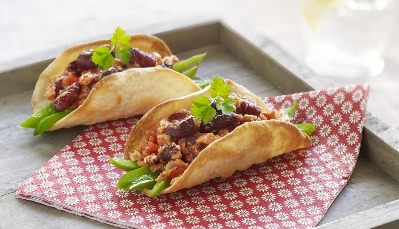 Burritos con atún y pimientos