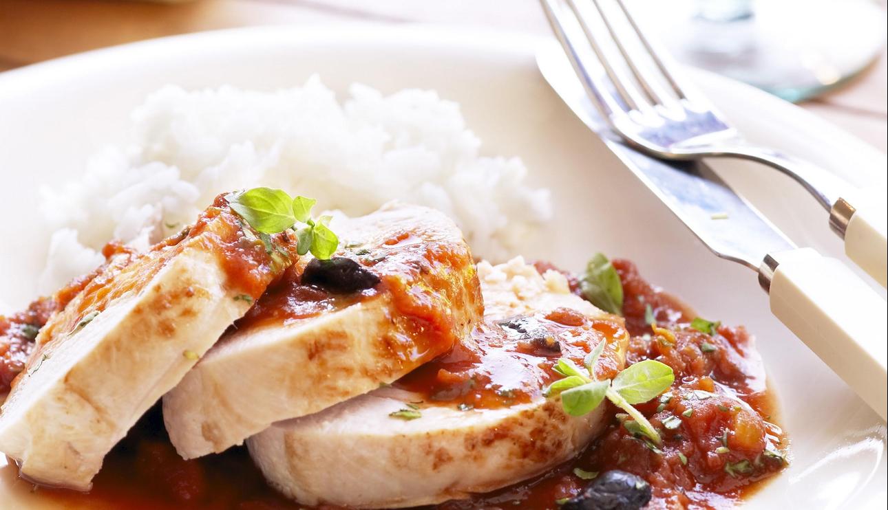 Medallones de pavo con olivas