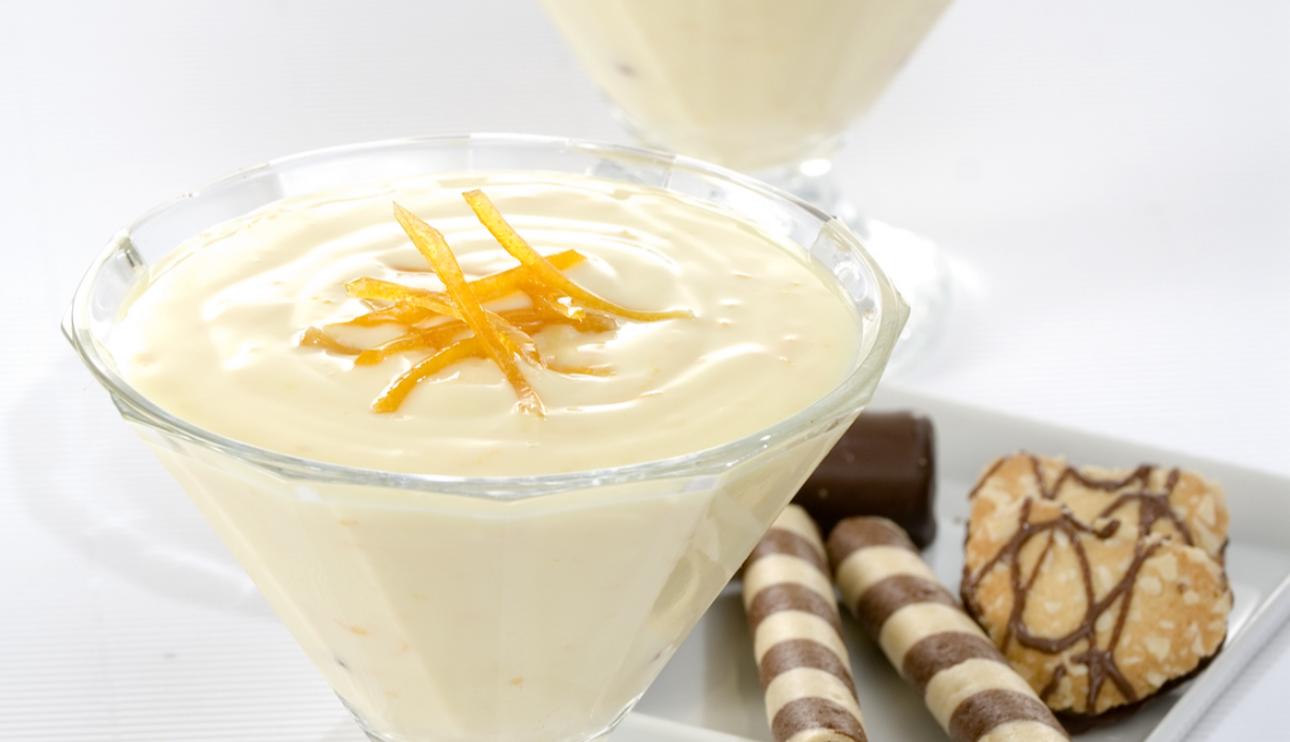 Natillas a la naranja