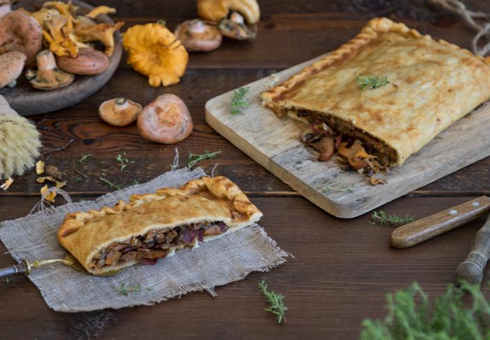 Empanada de jamón ibérico y setas
