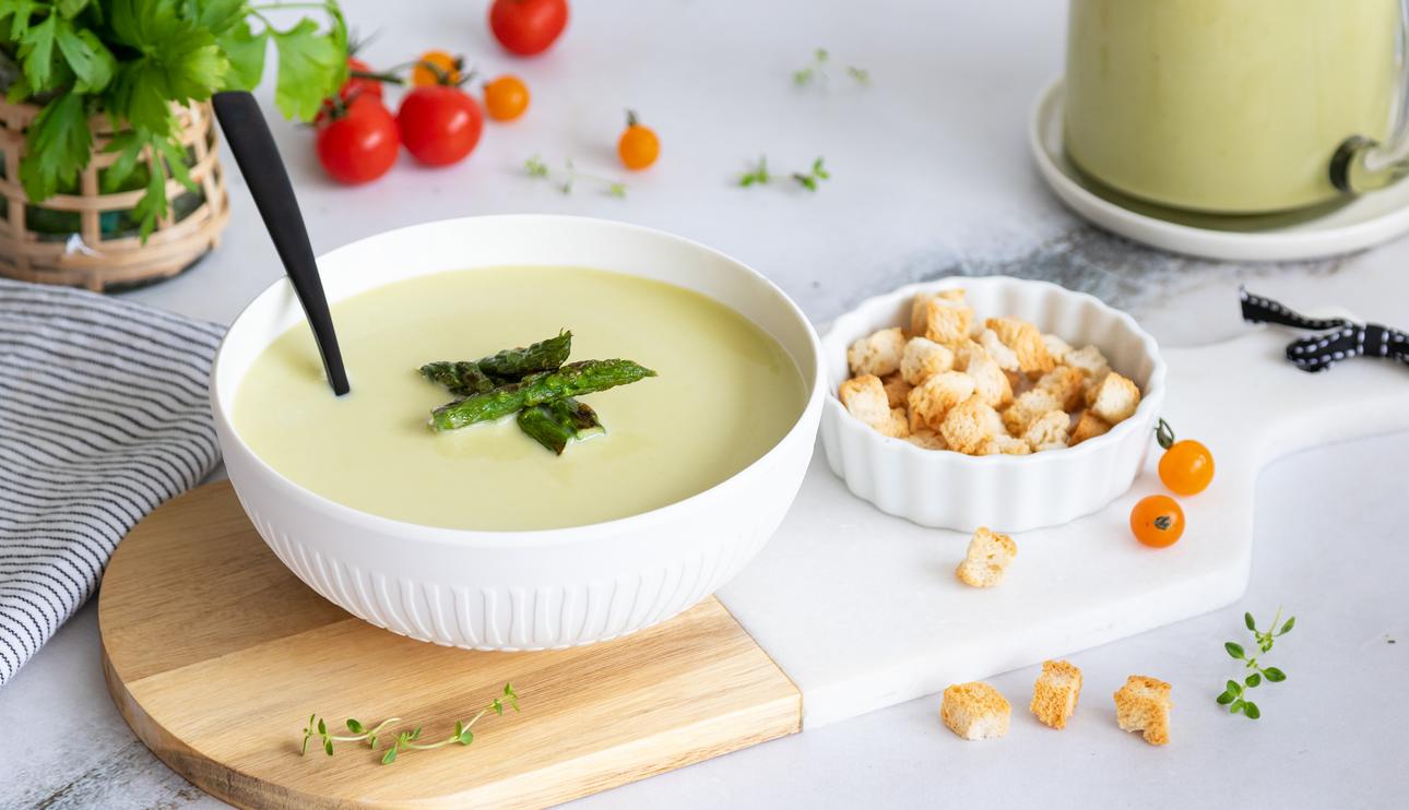 Crema de espárragos casera