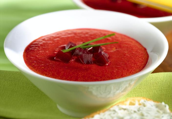 Sopa de tomate y picante