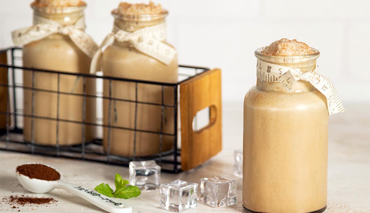 Batido de vainilla y café con canela
