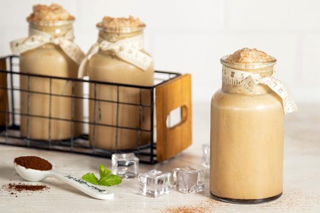 Batido de vainilla y café con canela