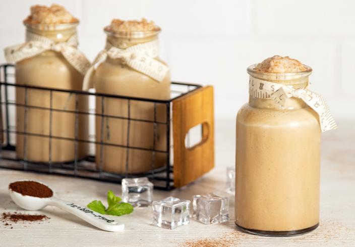 Batido de vainilla y café con canela
