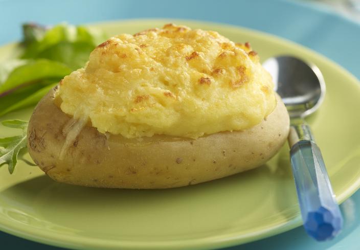 Patatas asadas con queso