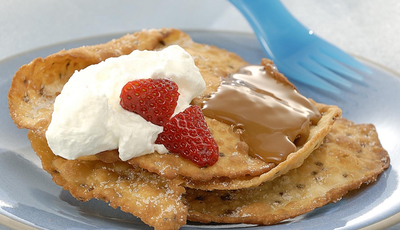 Creps crujientes con Dulce de Leche