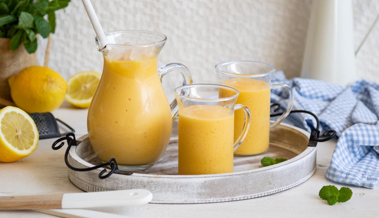 Batido de mango y plátano