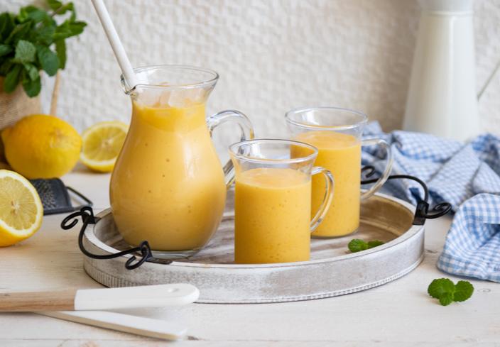 Batido de mango y plátano