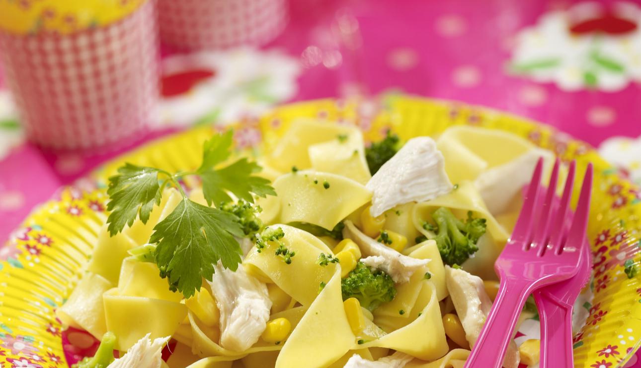 Pasta completa con pollo