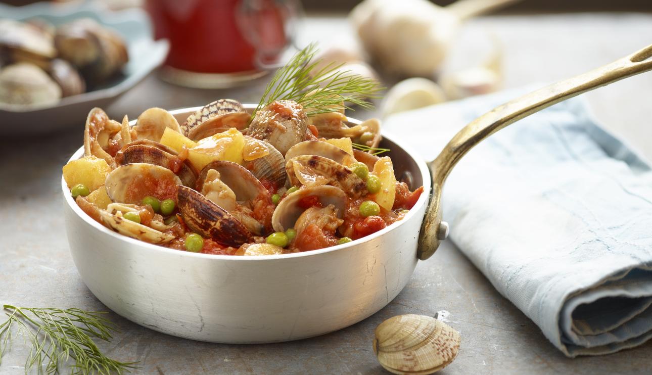 Almejas en salsa de tomate