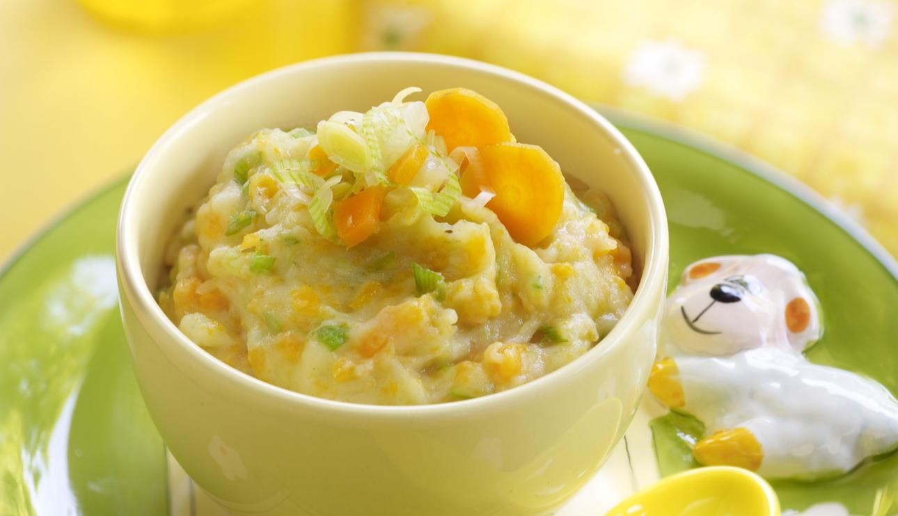 Crema fría de patatas y zanahorias