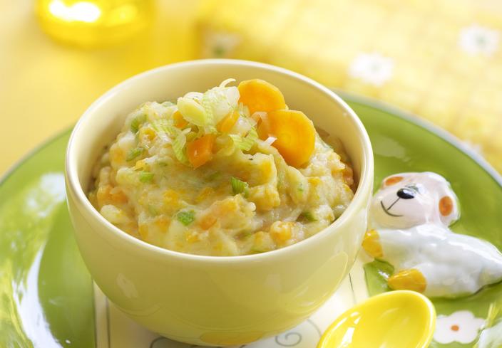 Crema fría de patatas y zanahorias