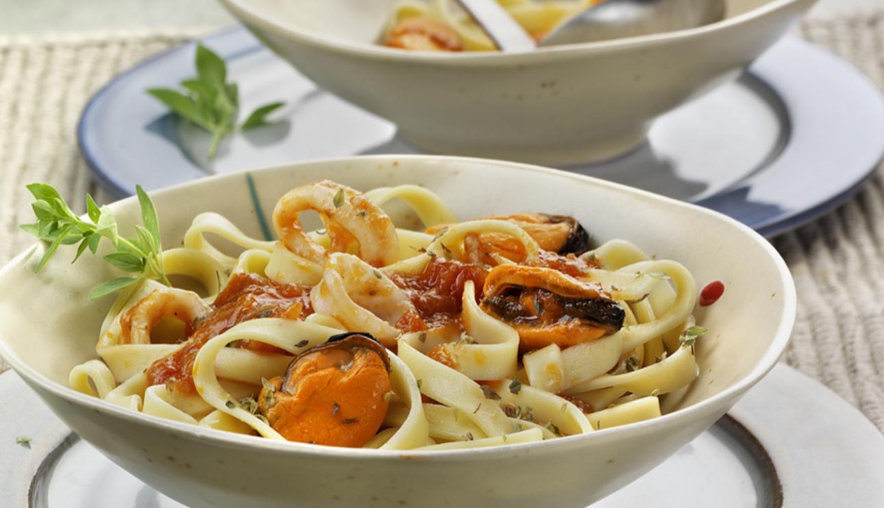 Tallarines a la marinera