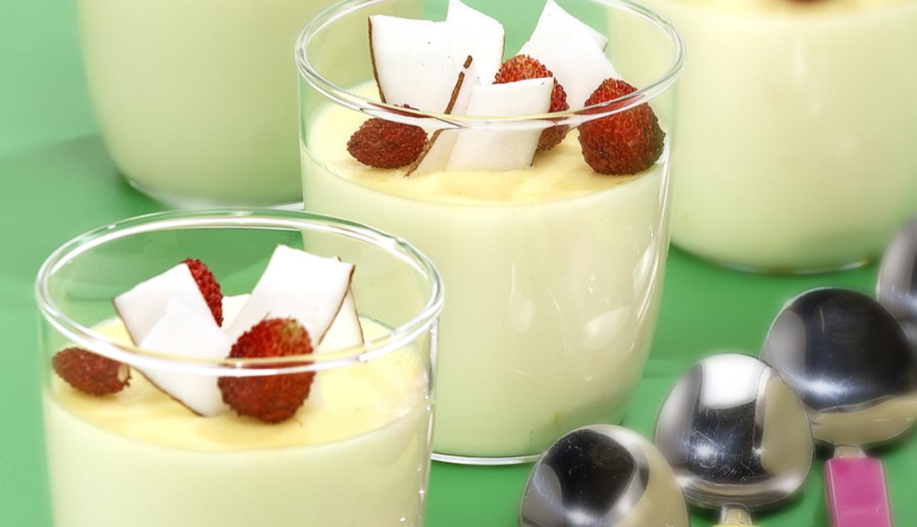 Panna cotta de coco