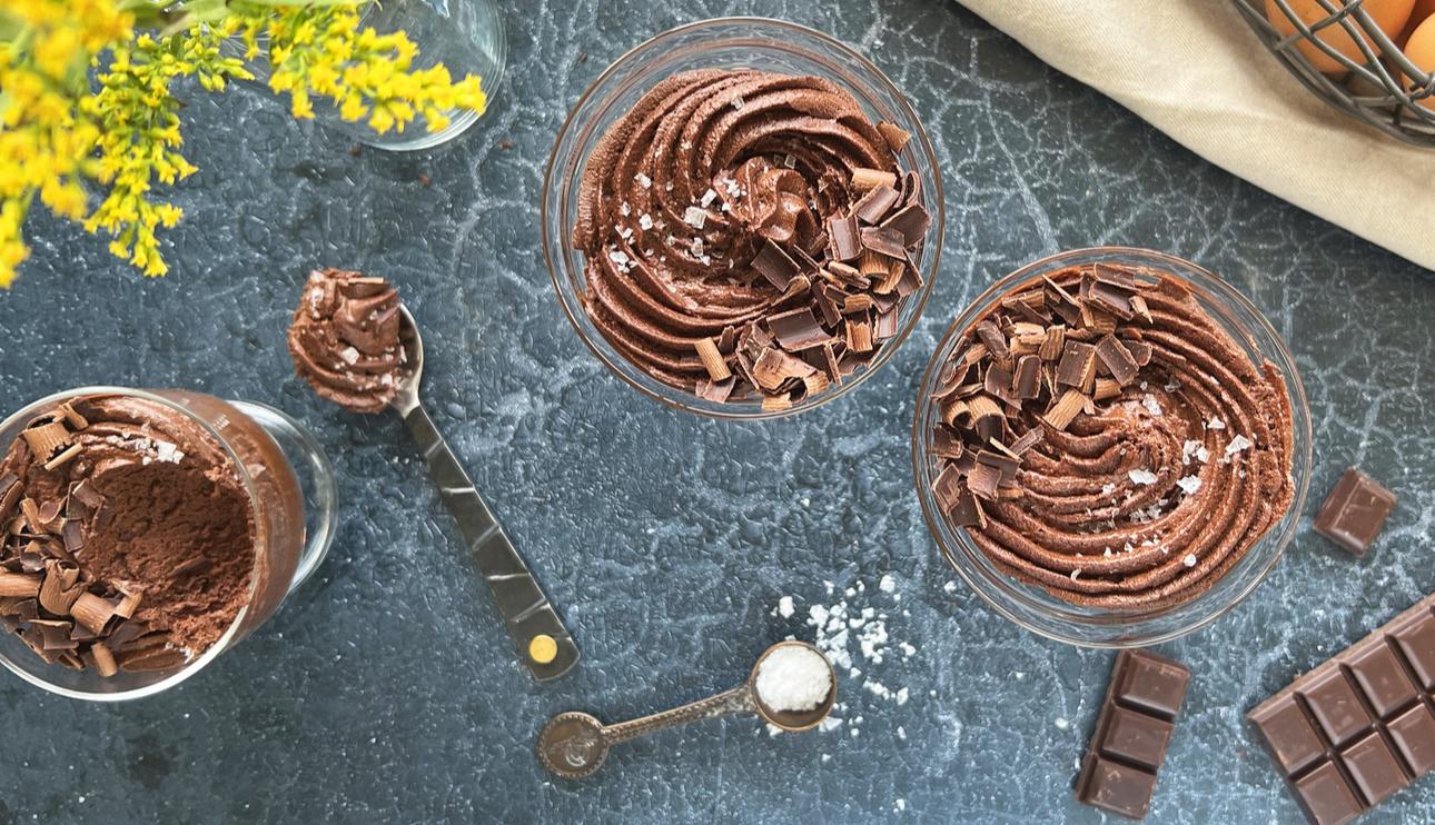 Mousse de chocolate ligera
