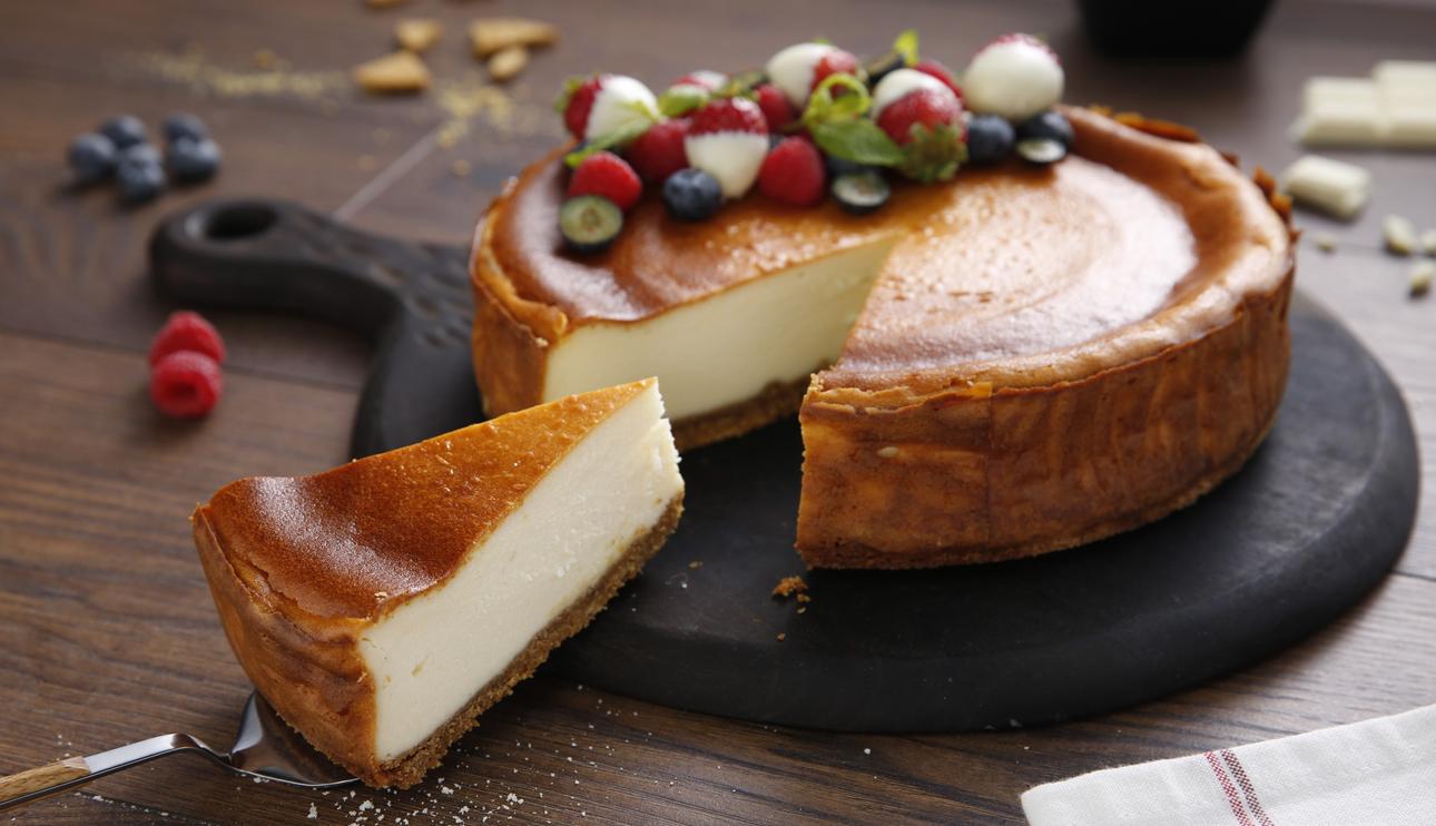 Tarta de queso y chocolate blanco