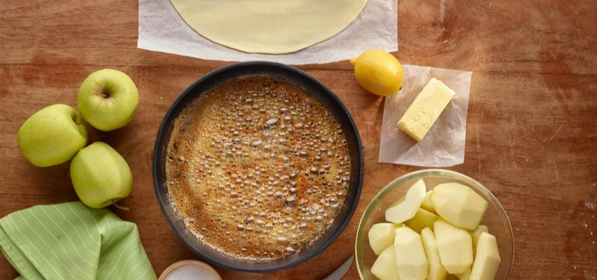Tarta tatín de manzana