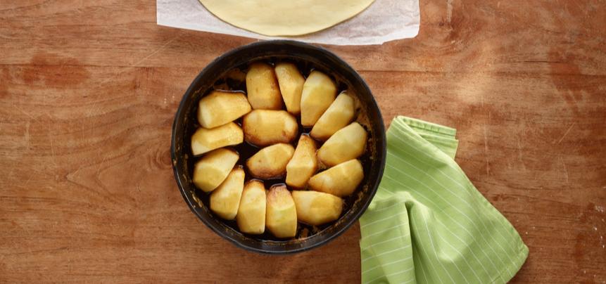 Tarta tatín de manzana