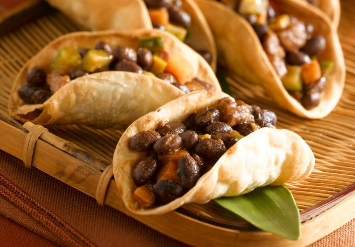 Burrito con frijoles y carne