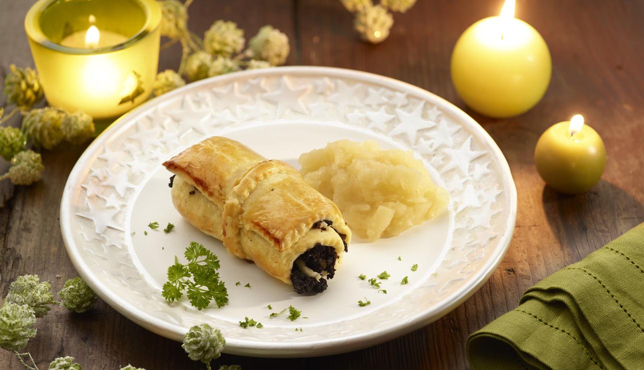 Hojaldre de morcilla