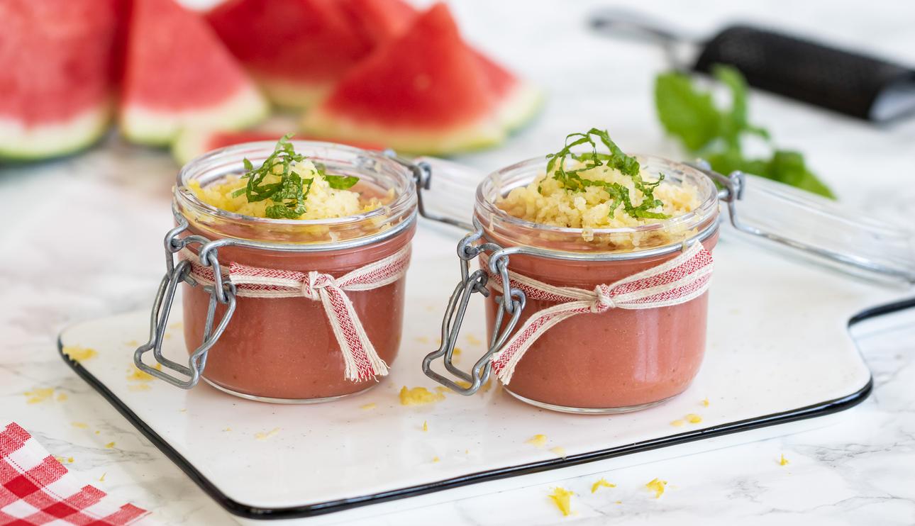 Batido de sandía y frutas