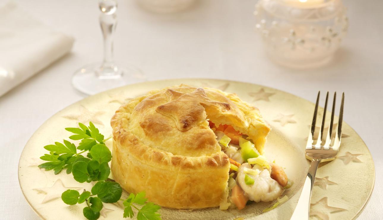 Hojaldre relleno de vieiras