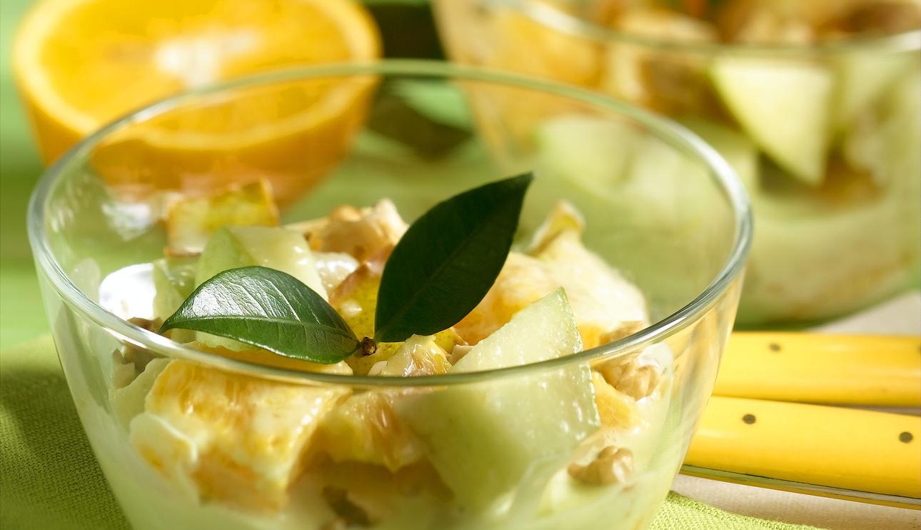 Ensalada de frutas a la menta