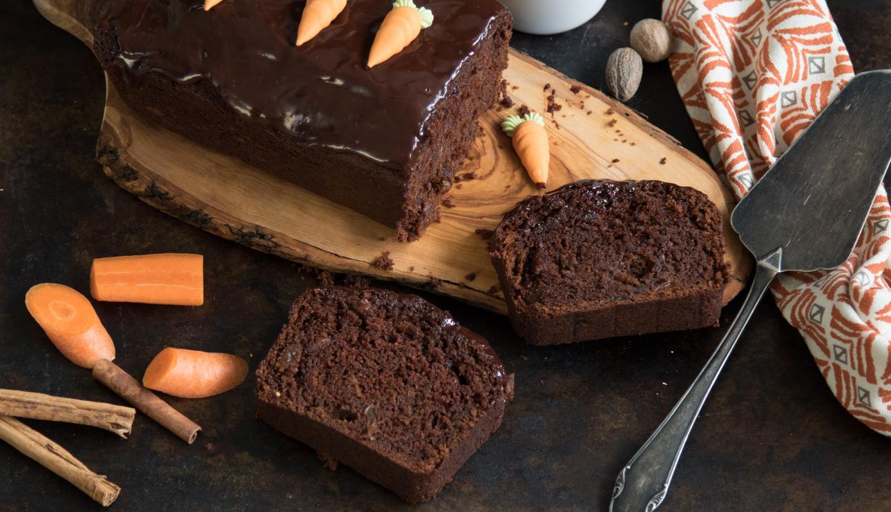 Pastel de chocolate y zanahoria