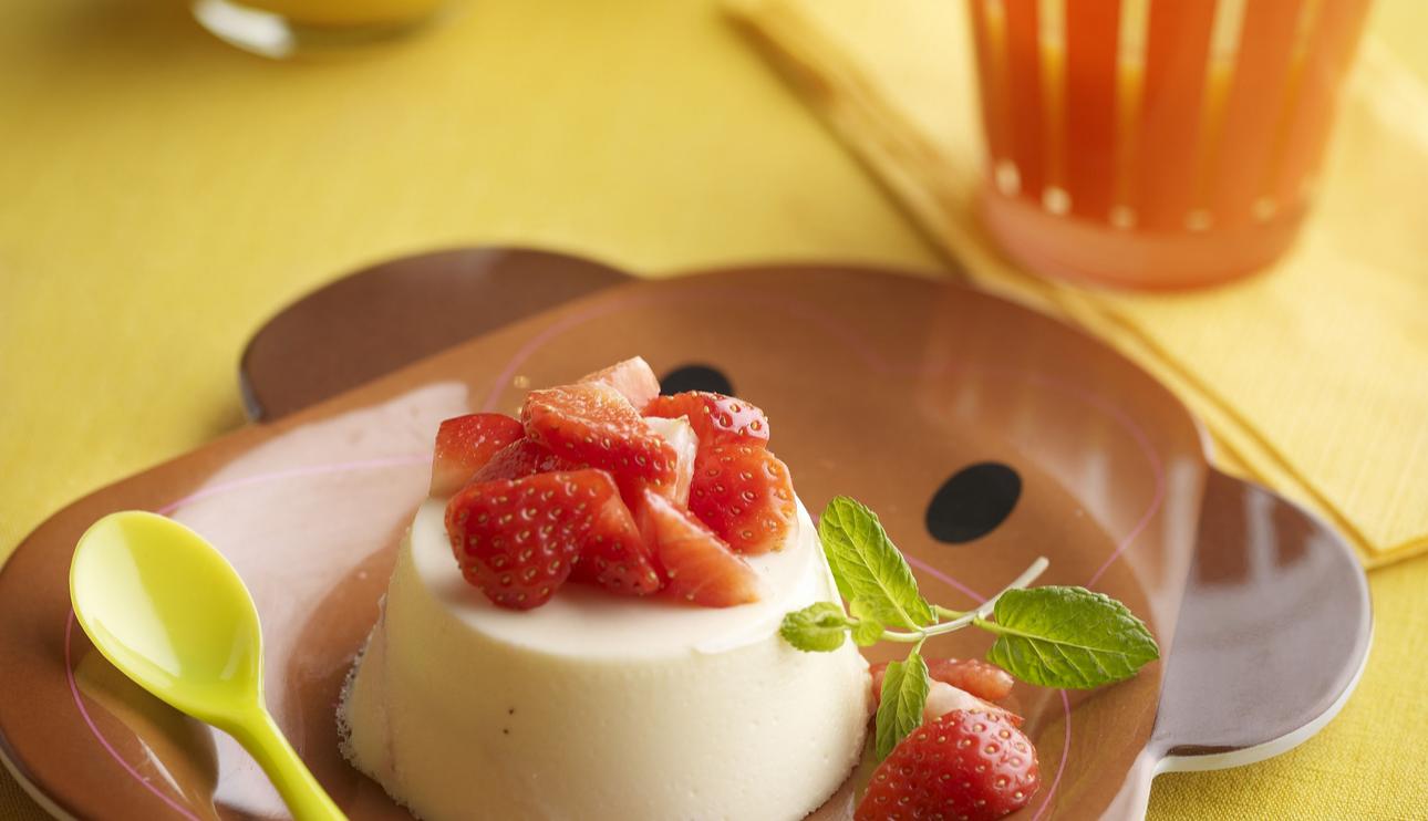 Panna cotta con fresitas