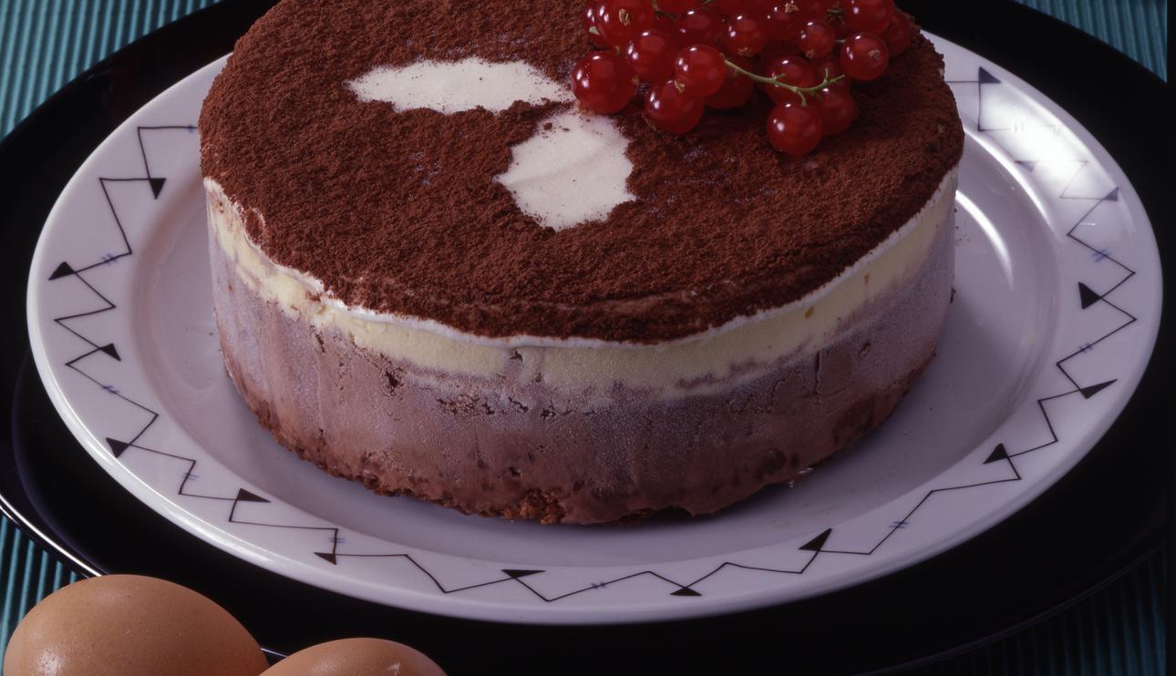 Pastel helado de chocolate 3 capas