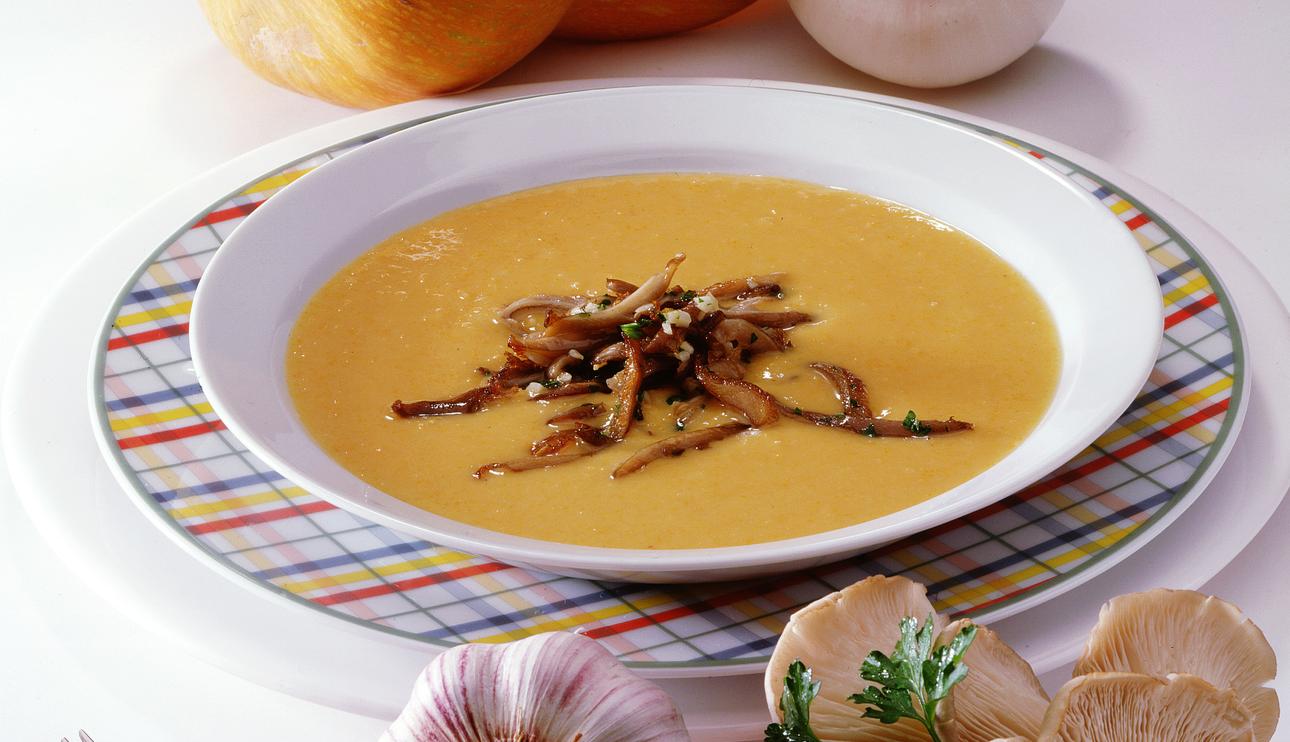 Crema de alubias con setas