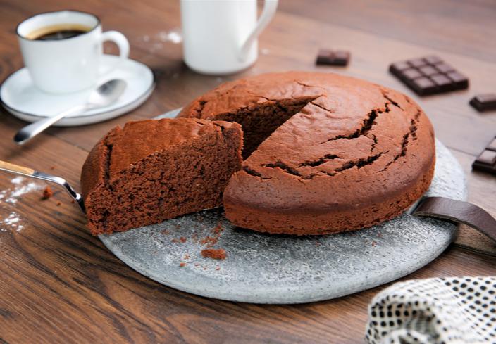 Bizcocho de chocolate negro 70%