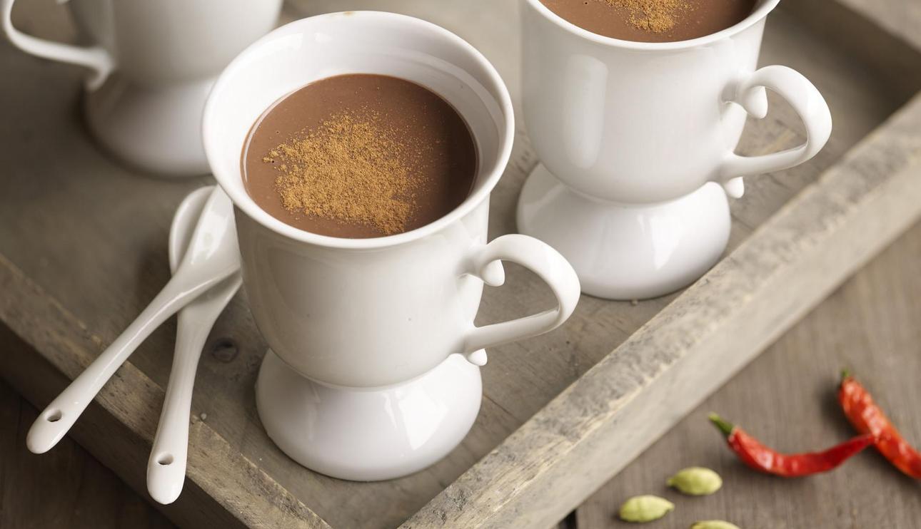 Chocolate a la taza con guindilla