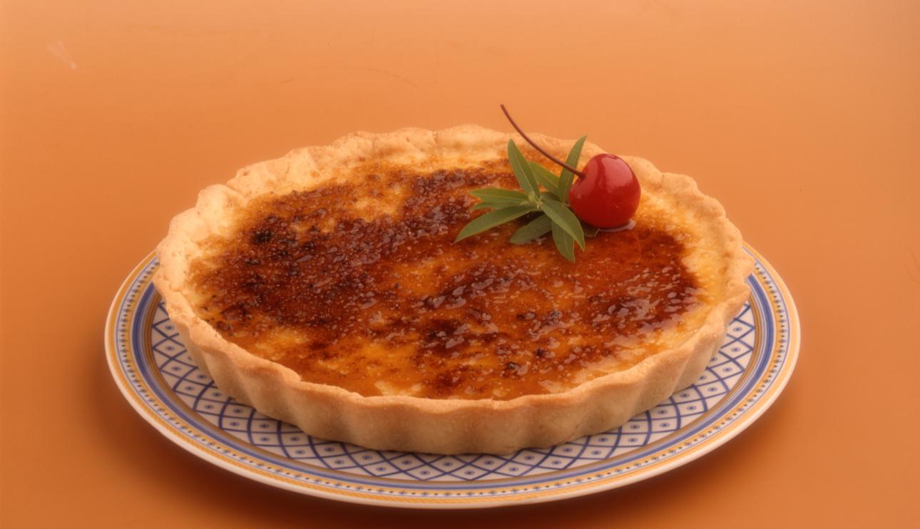 Tarta de chocolate y crema quemada