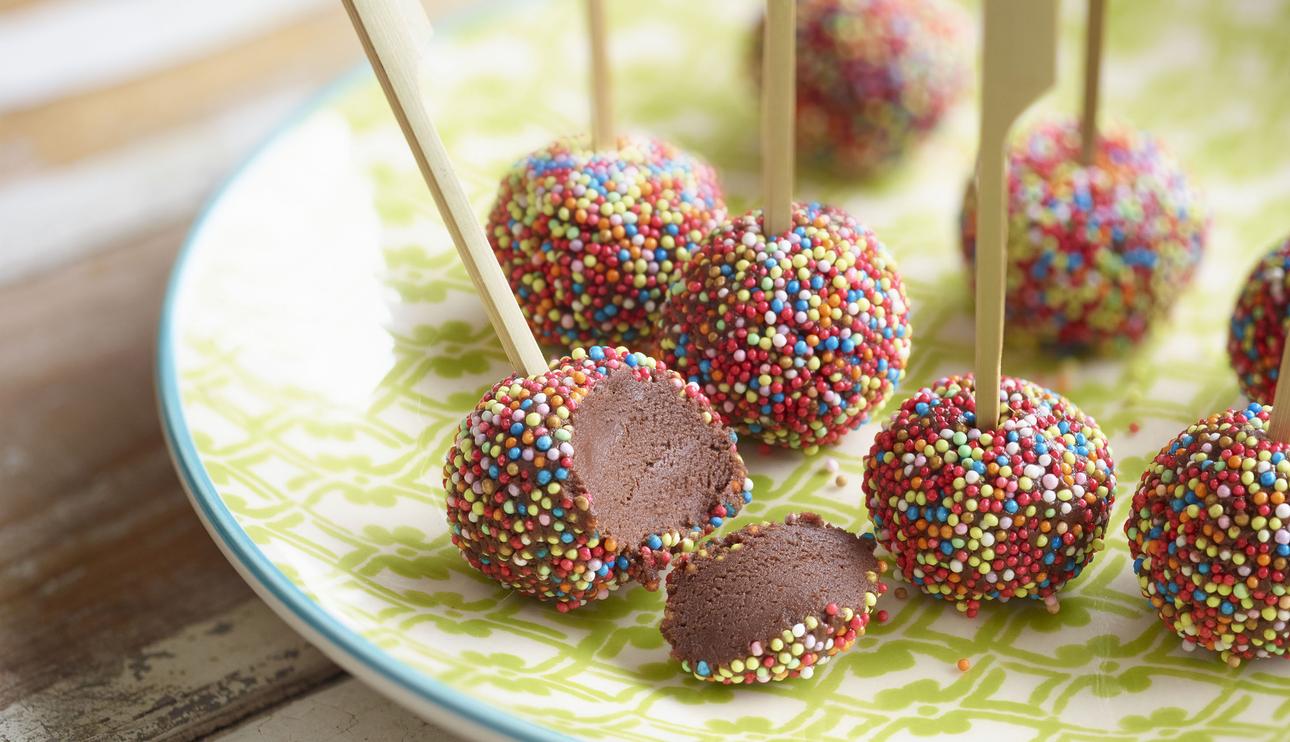 Mini trufas de chocolate