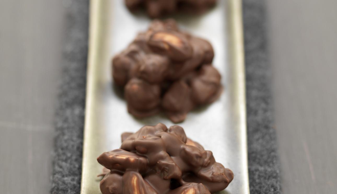 Crujientes de chocolate y frutos secos