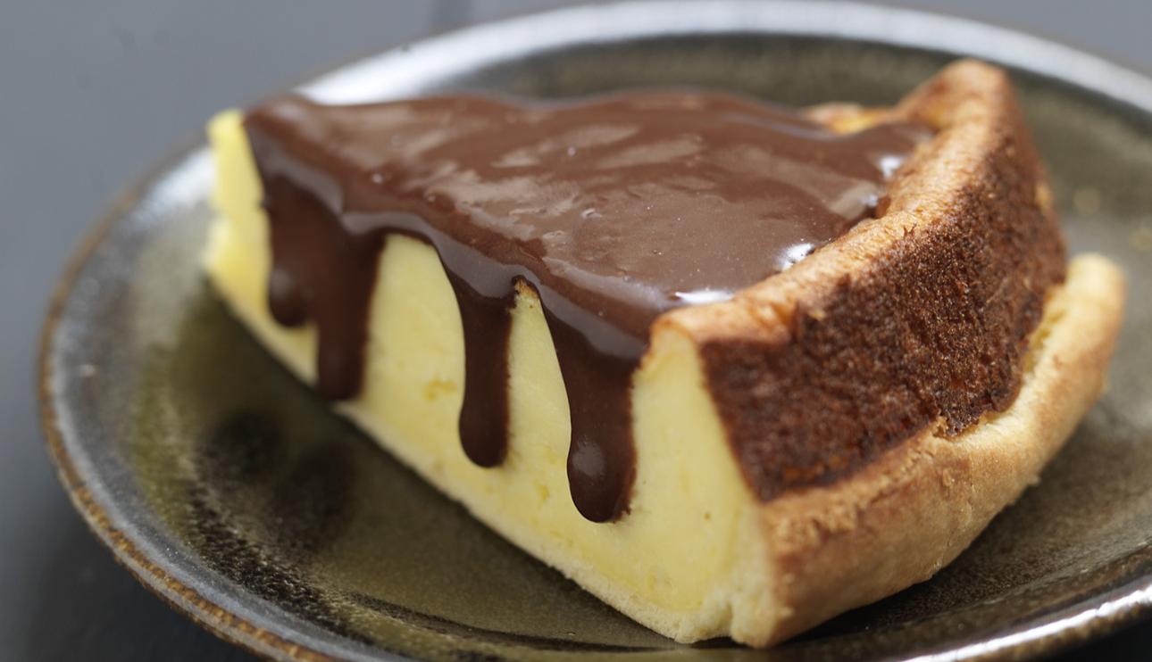 Tarta tatin de limón y chocolate