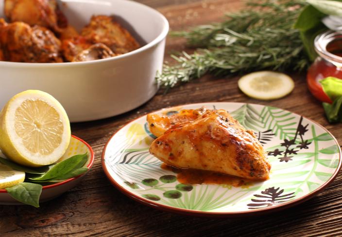 Pollo a la campesina con limón