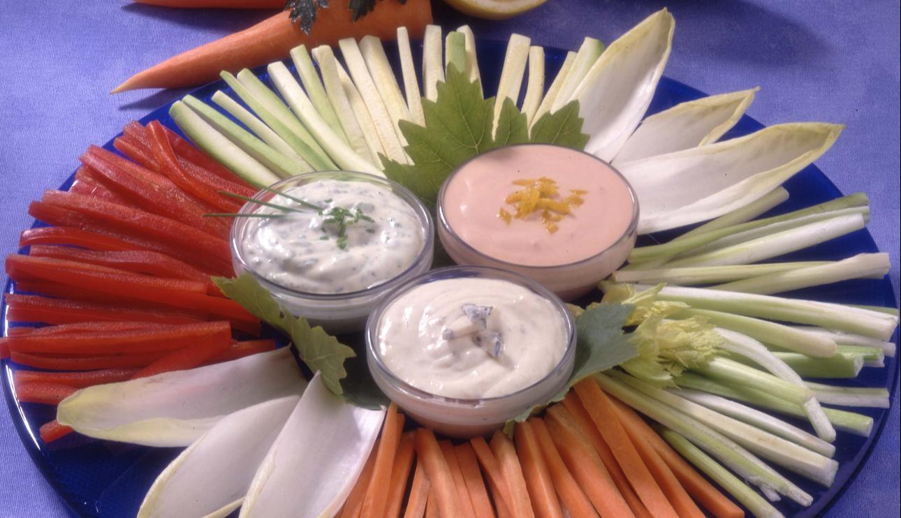 Crudités con mayonesa Ideal