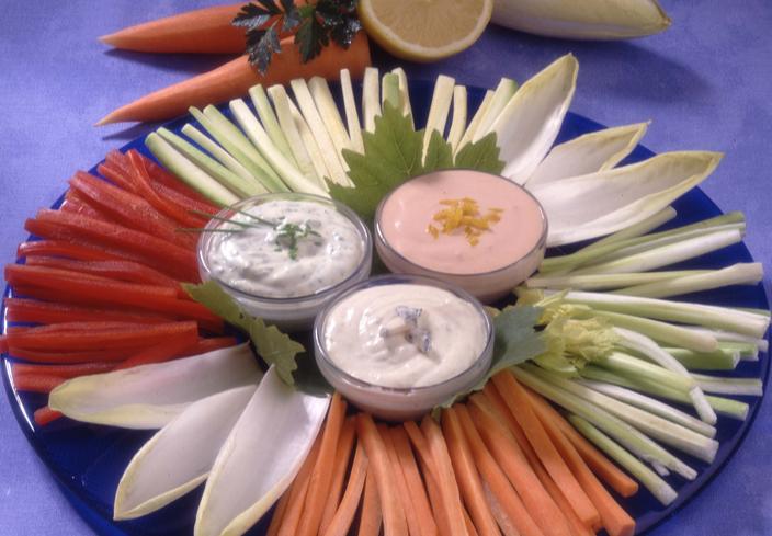 Crudités con mayonesa Ideal
