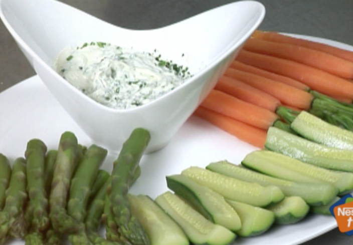 Verduras al vapor con mayonesa Ideal