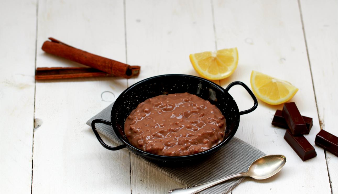 Arroz con leche y chocolate