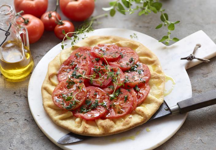 Tarta de tomate a la italiana